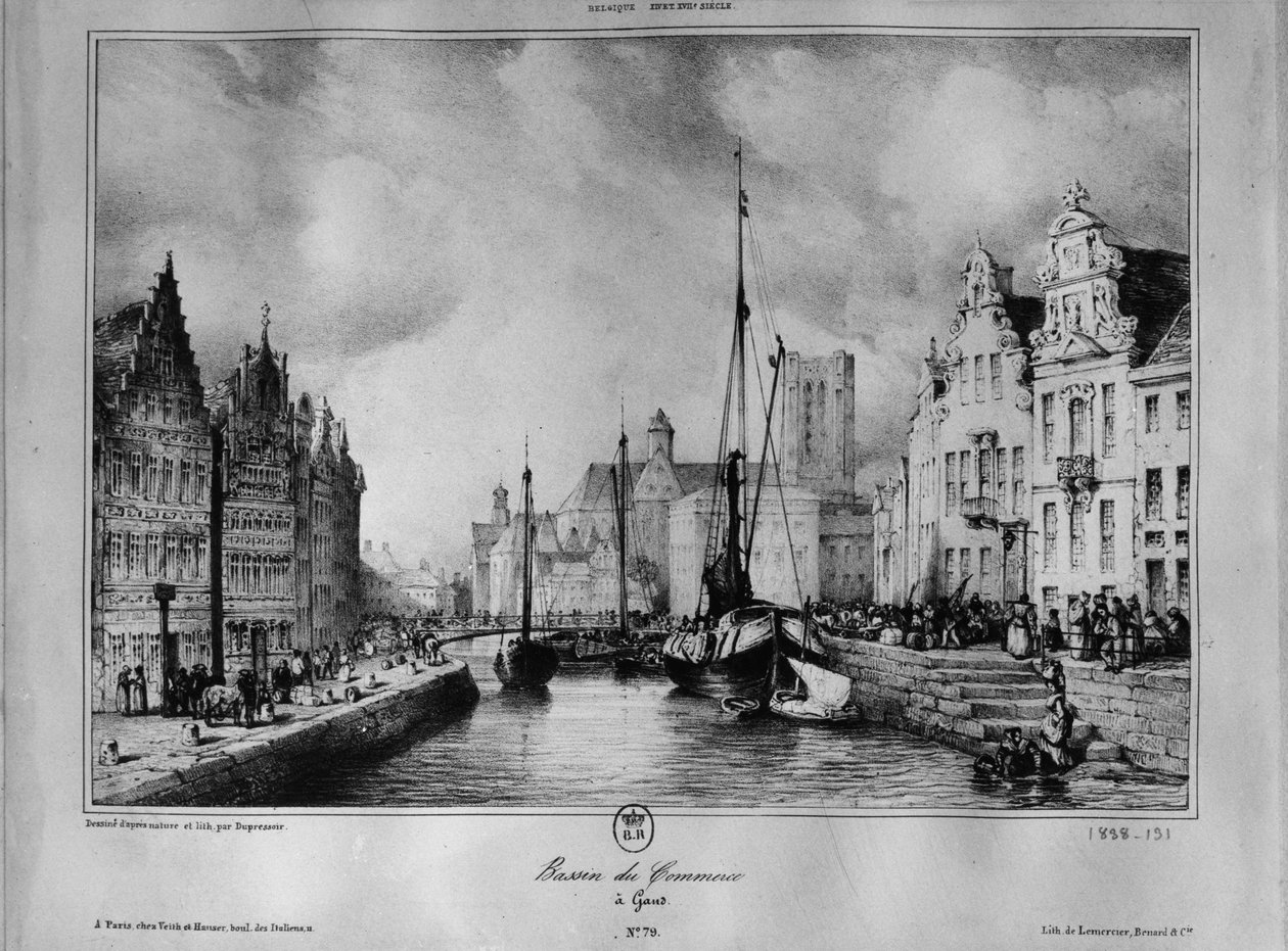 View of Ghent by Francois Joseph Dupressoir