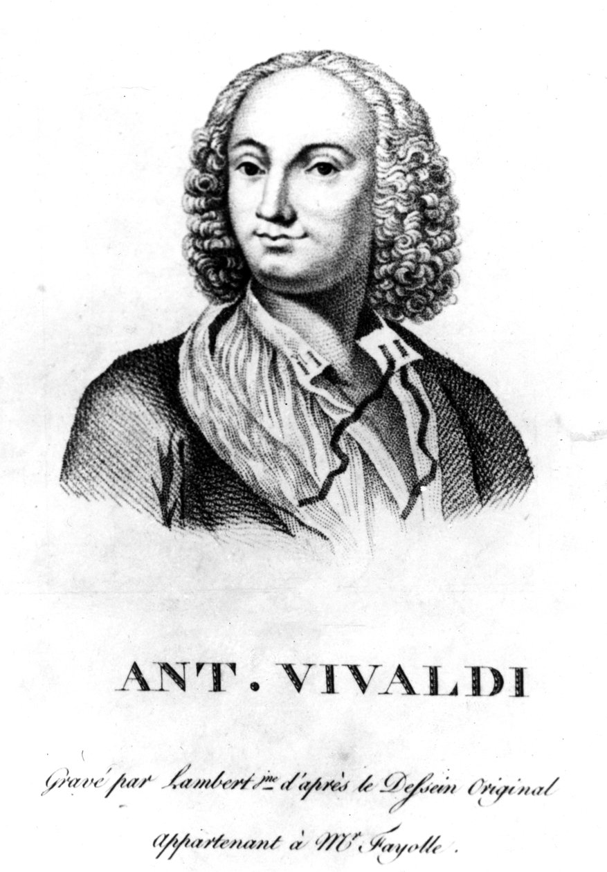Antonio Vivaldi, c. 1830 by Francois Morellon la Cave