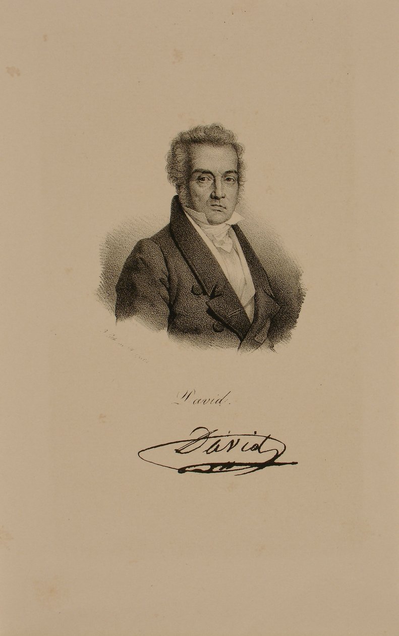Jacques Louis David by Francois Seraphin Delpech