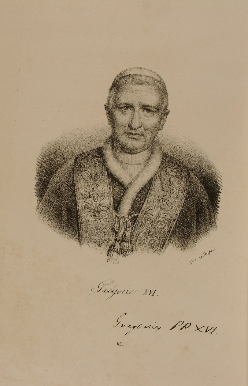 Pope Gregory XVI (1761-1846) by Francois Seraphin Delpech