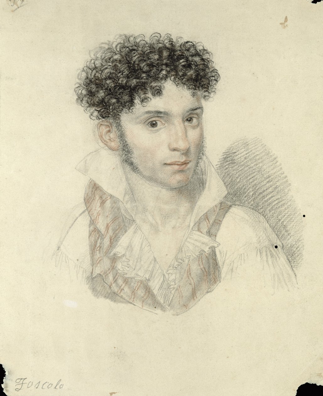 Portrait of Ugo Foscolo by Francois Xavier Fabre