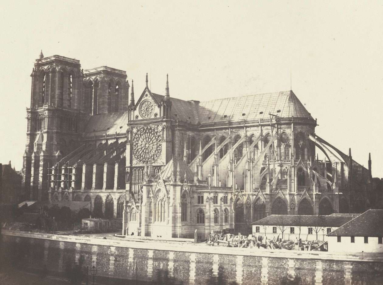 Église Notre Dame - South Side, 1852 by Francois Auguste Renard