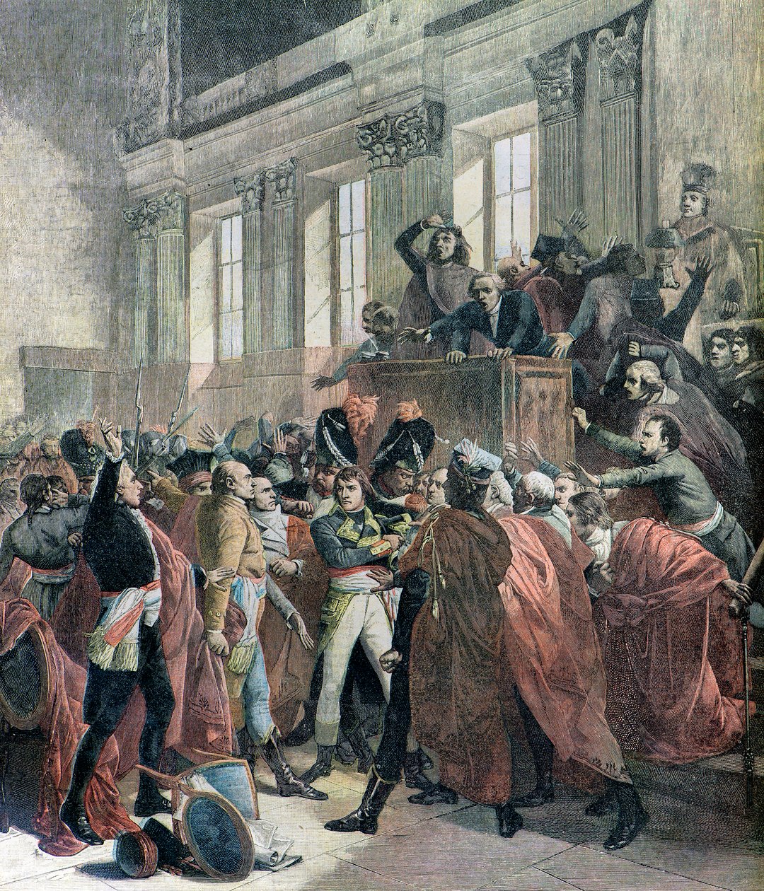 Bonaparte Taken to Task by Francois (after) Bouchot