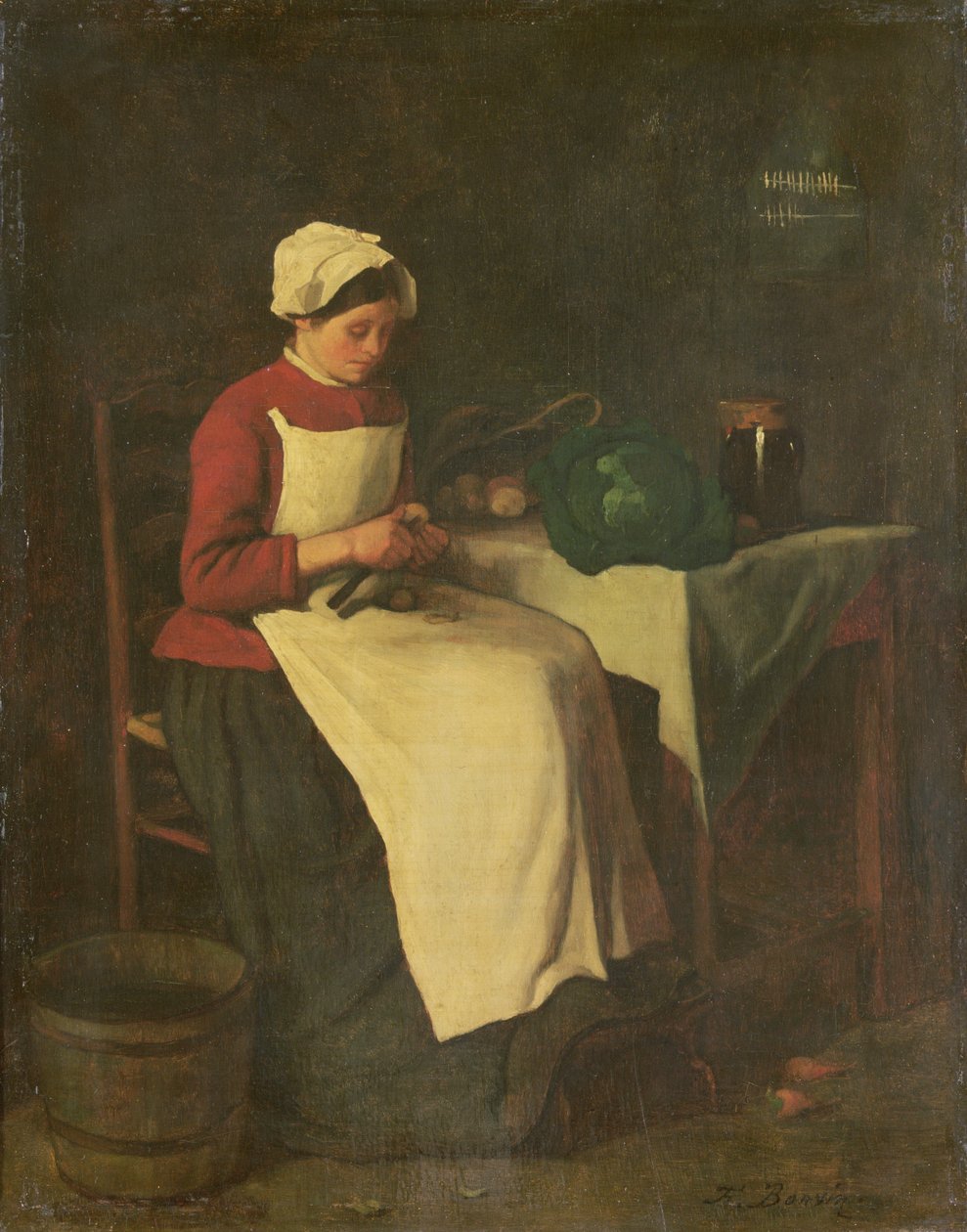 The Young Housewife by François Bonvin