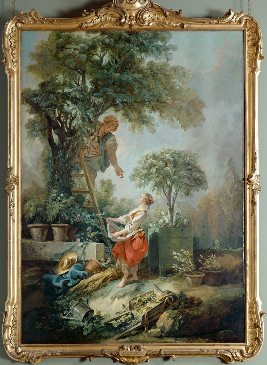 The cherry gatherers by François Boucher