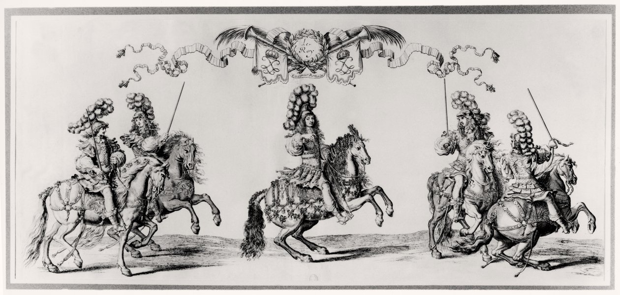 Carrousel for Louis XIV (1639-1715) c.1662 by Francois Chauveau