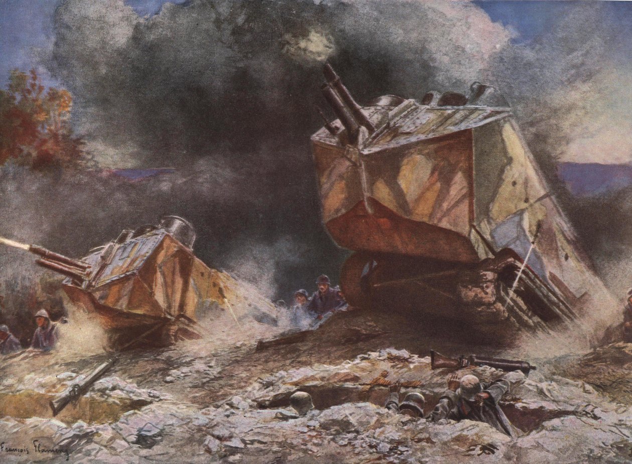 First World War Battlefield Scene by Francois Flameng