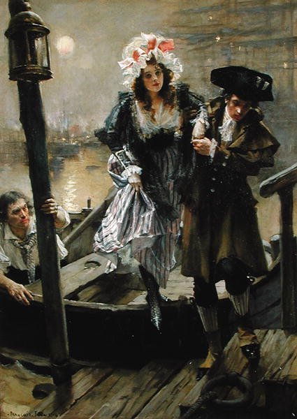 On The Thames by Francois Flameng