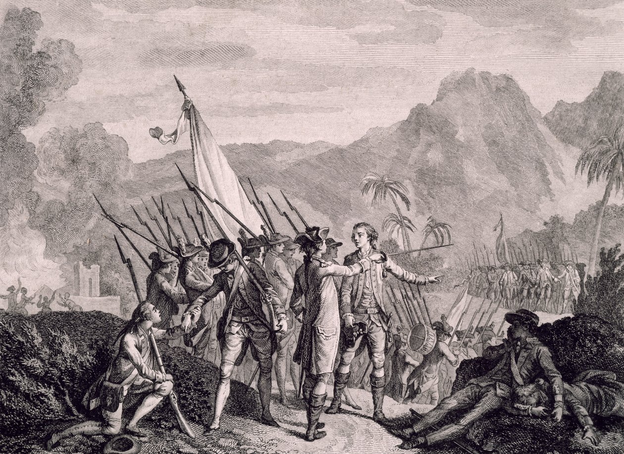 French capture of Tobago by Francois Godefroy