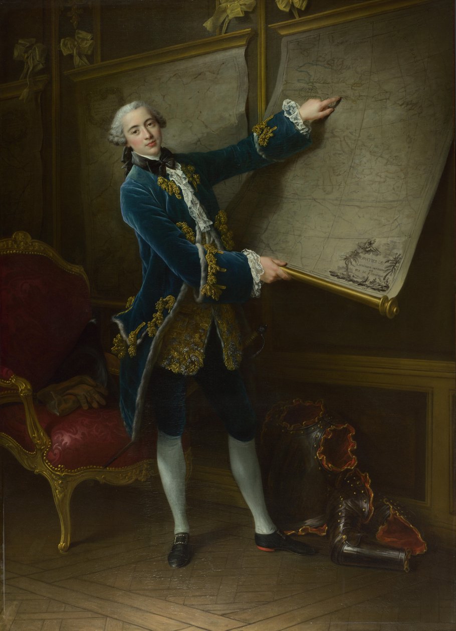 The Comte de Vaudreuil, 1758 by Francois Hubert Drouais