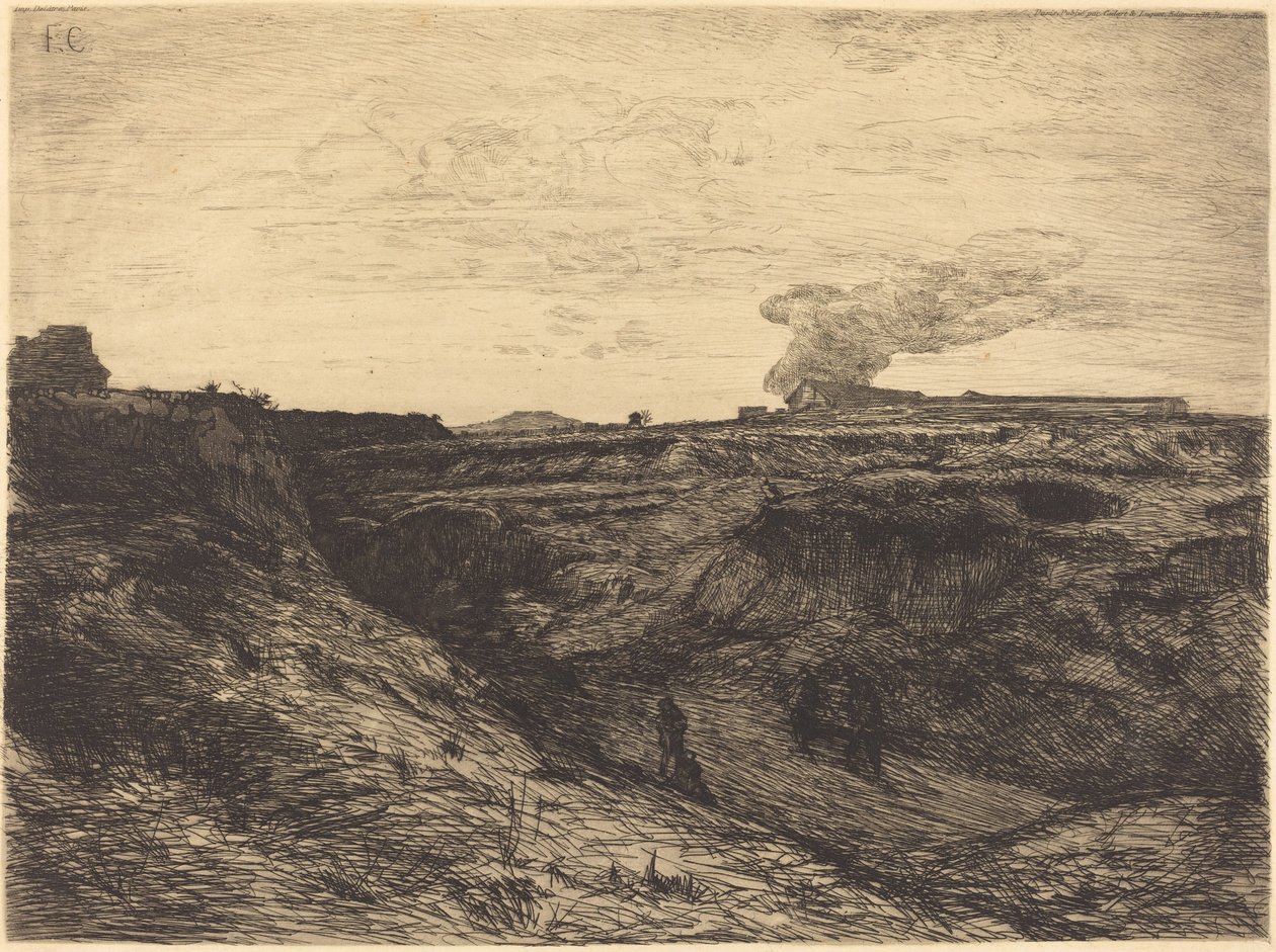 Quarry near Montmartre by Francois Nicolas Chifflart