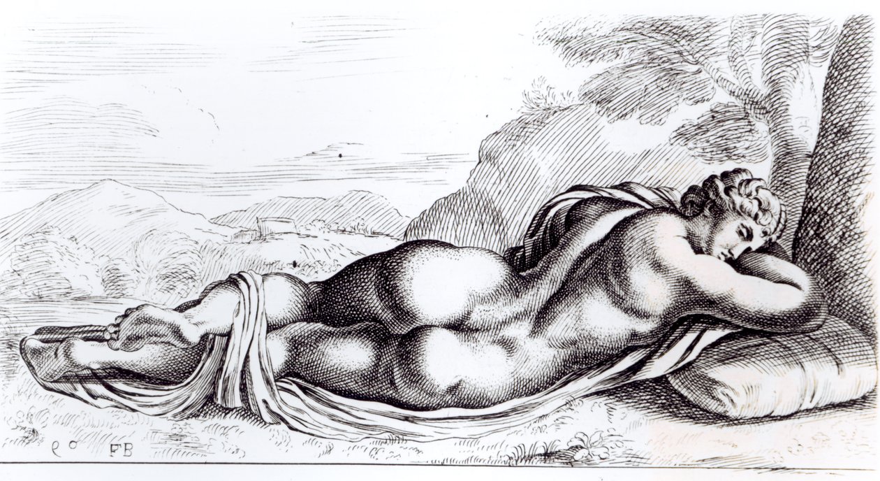 Hermaphrodite in the Borghese Gardens by Francois Perrier
