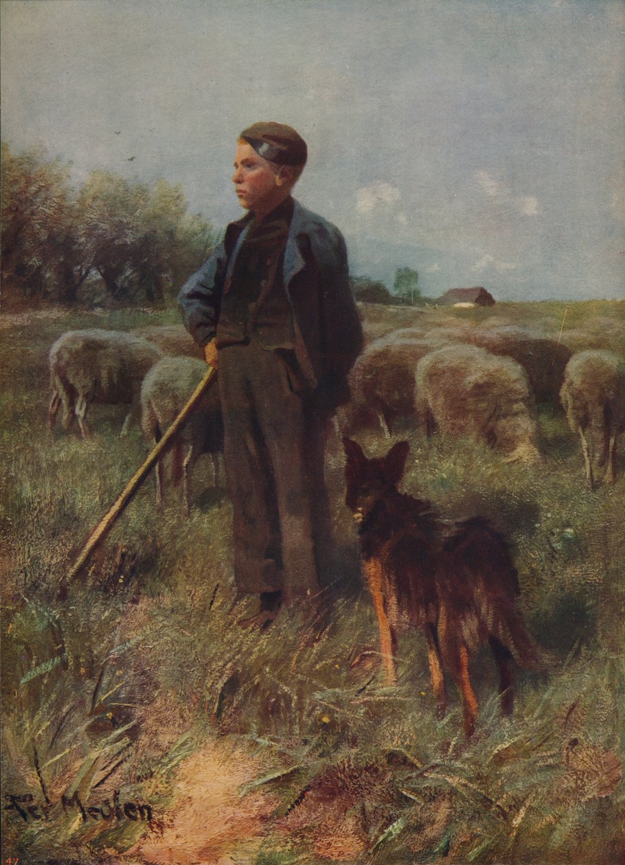 The Young Shepherd by Francois Pieter ter Meulen