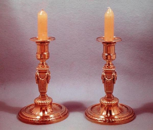 Two Candlesticks by Francois Thomas Germain