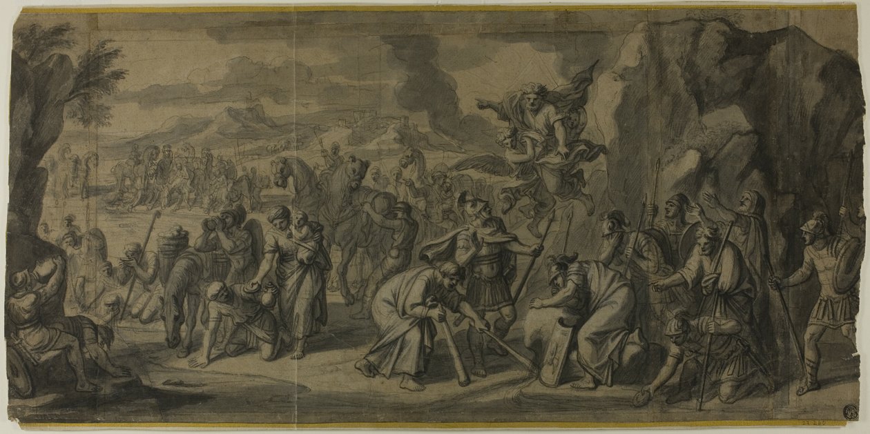 Moses Striking the Rock by Francois Verdier