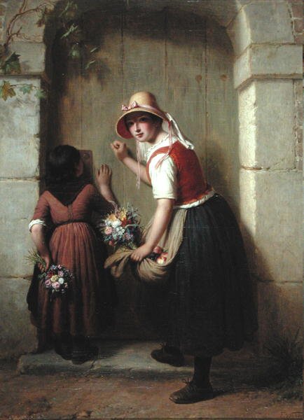 The Flower Sellers by Francois Verheyden
