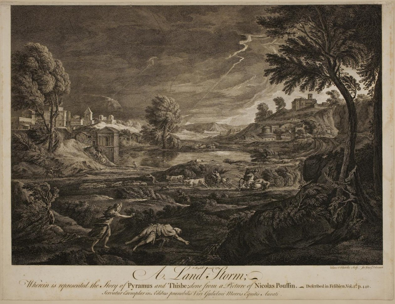 A Land Storm. Pyramus and Thisbe by Francois Vivares