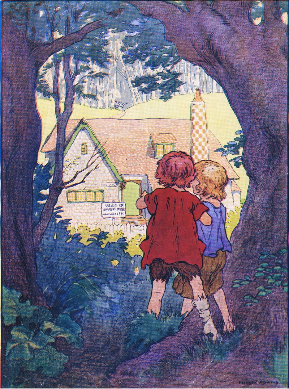 In the midst of the forest stood a wonderful white house by Frank Adams