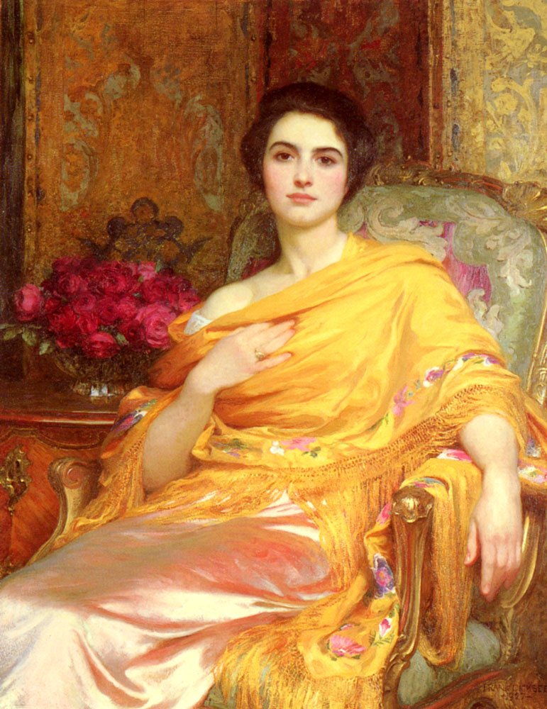 Portrait of Elsa by Frank Dicksee