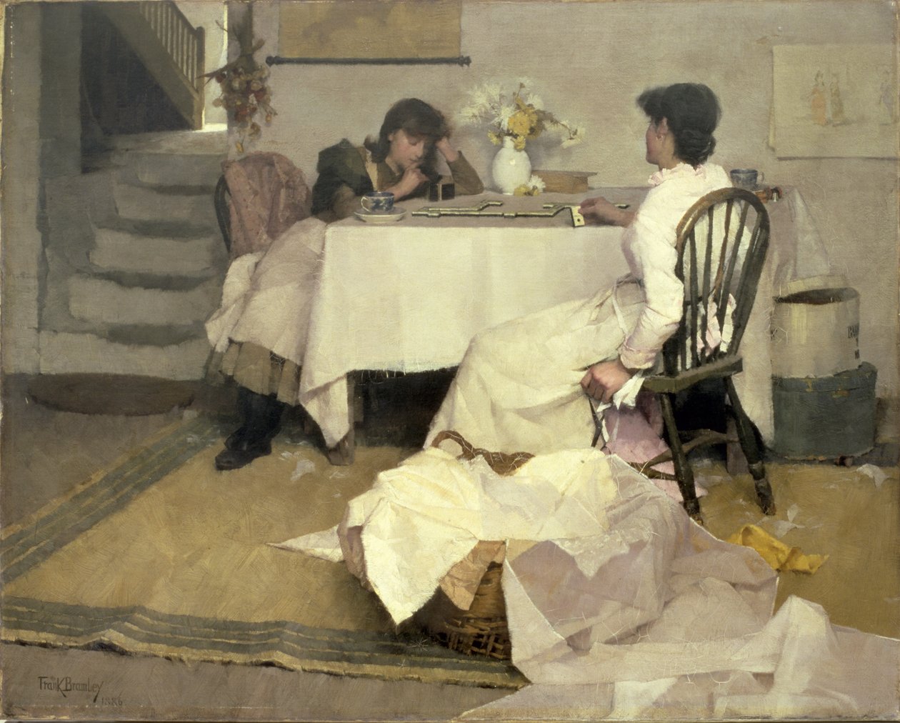 Domino! by Frank Bramley
