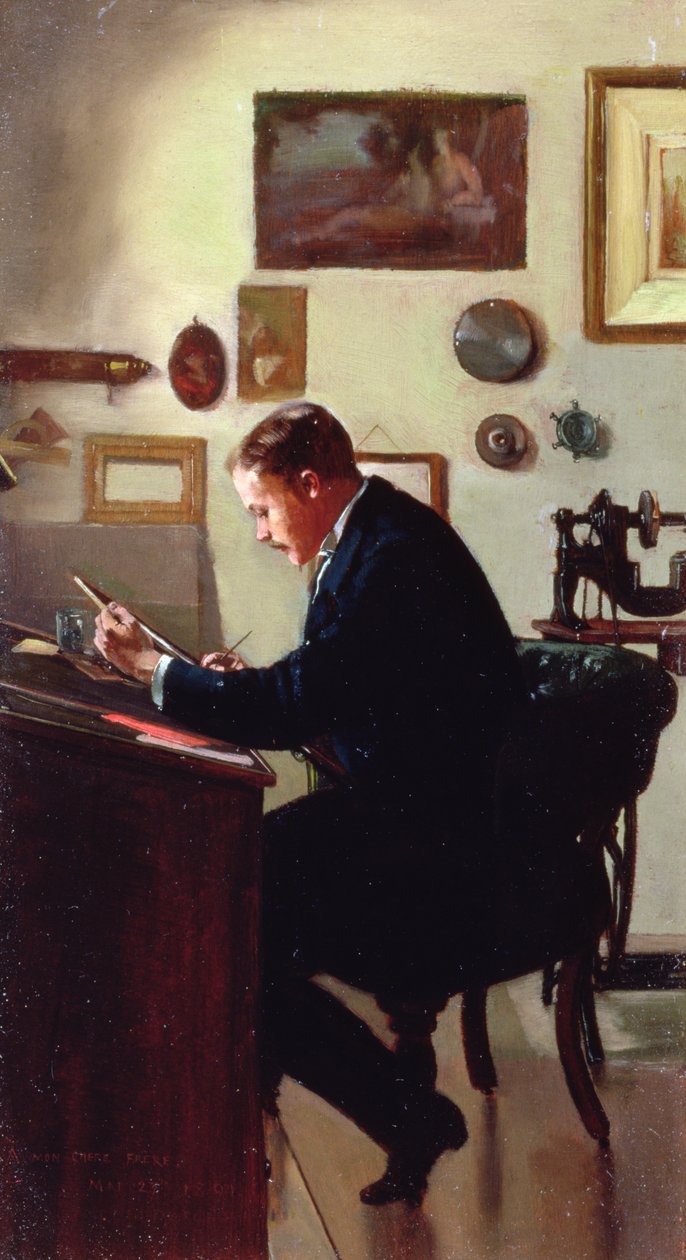 Self Portrait by Frank Hobden