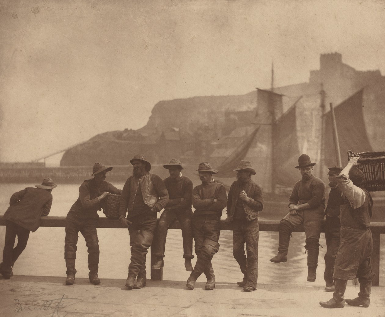 Whitby Fishermen by Frank Meadow. Sutcliffe