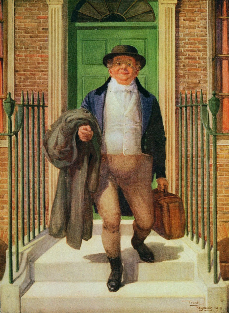 Mr Pickwick Leaving Home by Frank Reynolds