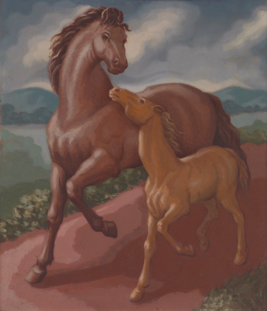 Filly and Colt by Frank Stamato