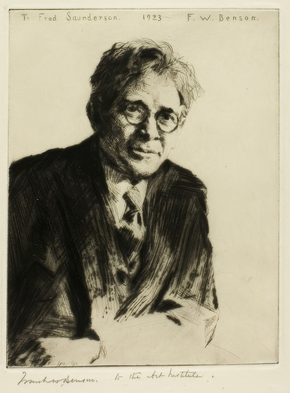 Portrait for Fred Saunderson by Frank Weston Benson