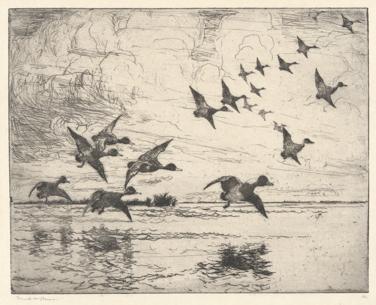 The Alarm P. 111 Pub. St. by Frank Weston Benson