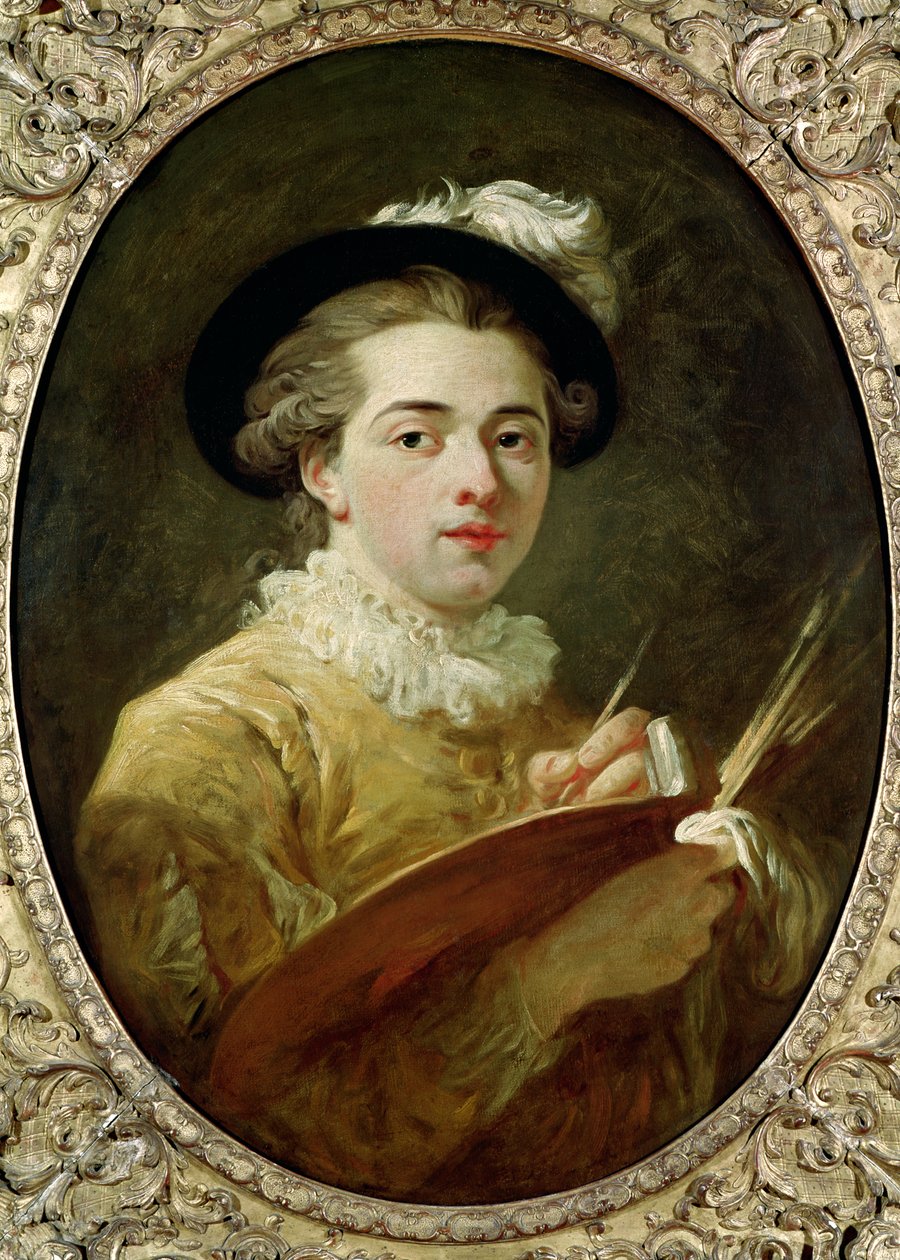 Self Portrait with palette by François André Vincent