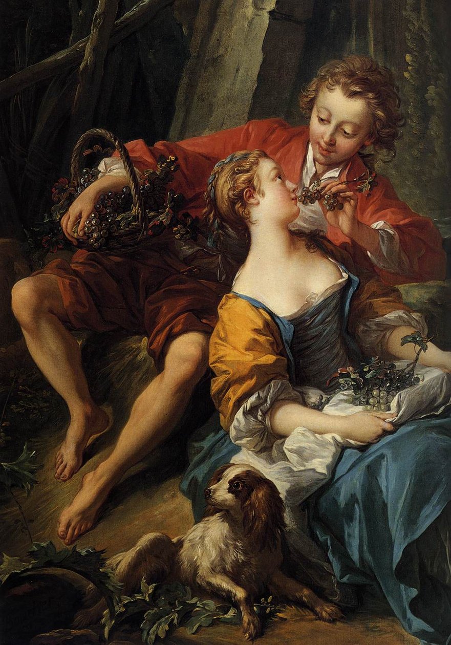 An Autumn Pastoral by François Boucher