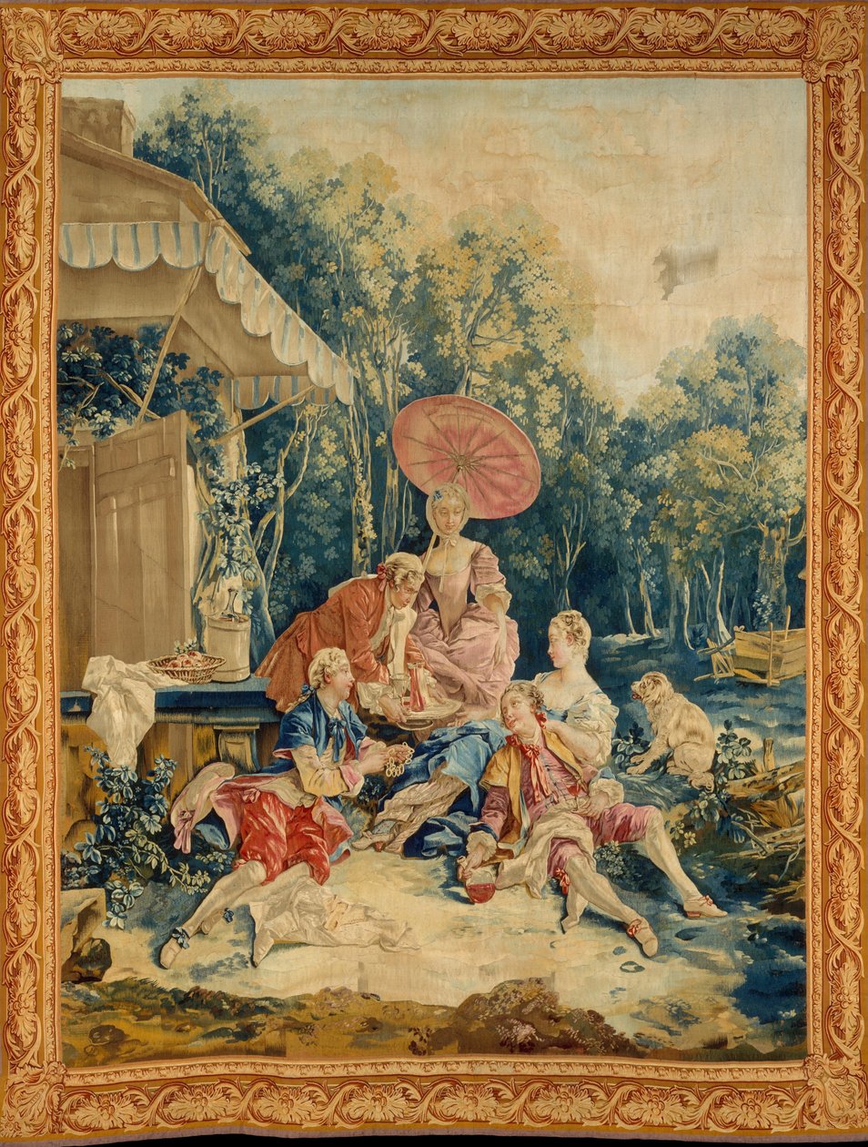 The Collation from a Set of the Italian Village Scenes by François Boucher