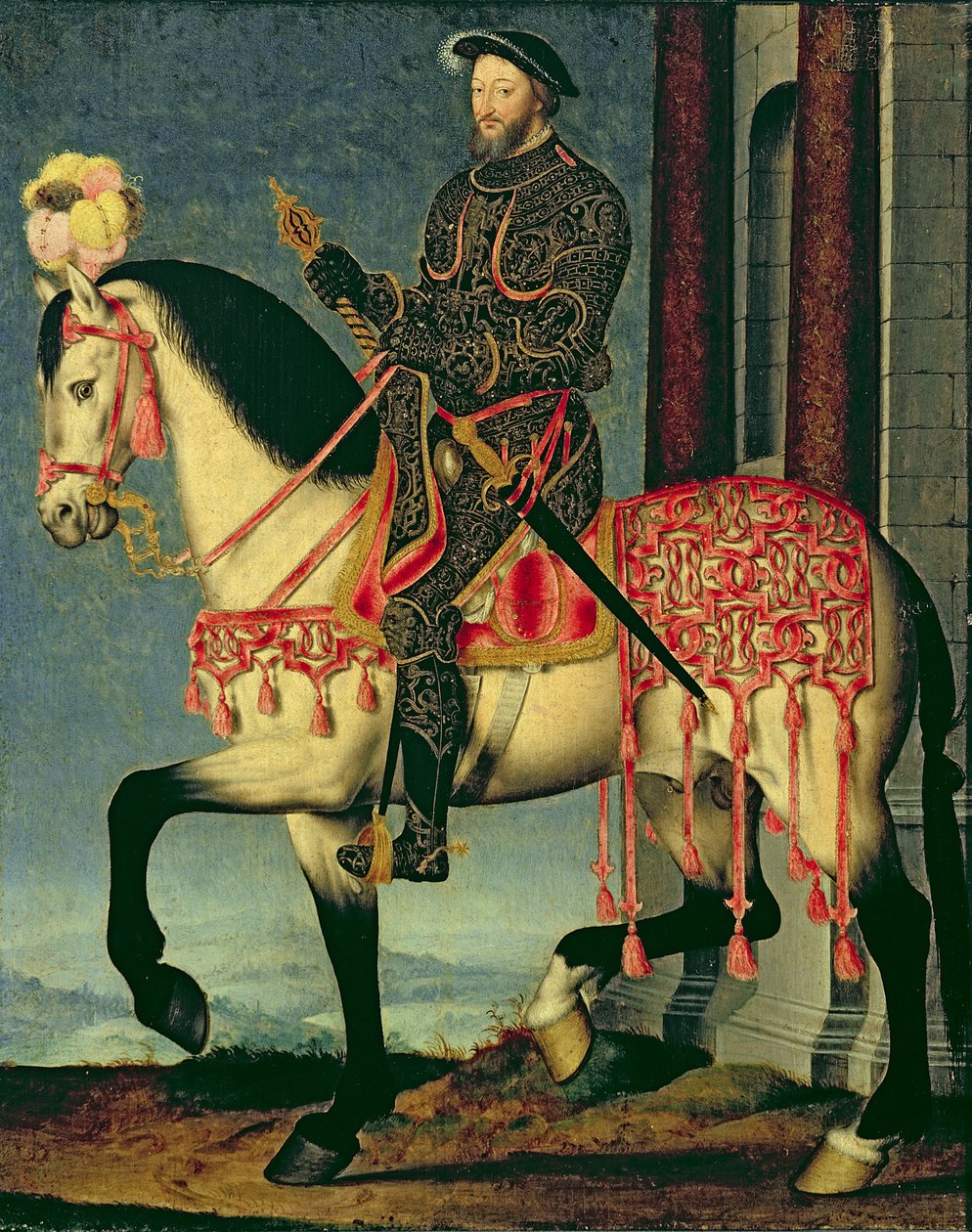 Equestrian Portrait of Francis I of France by François Clouet