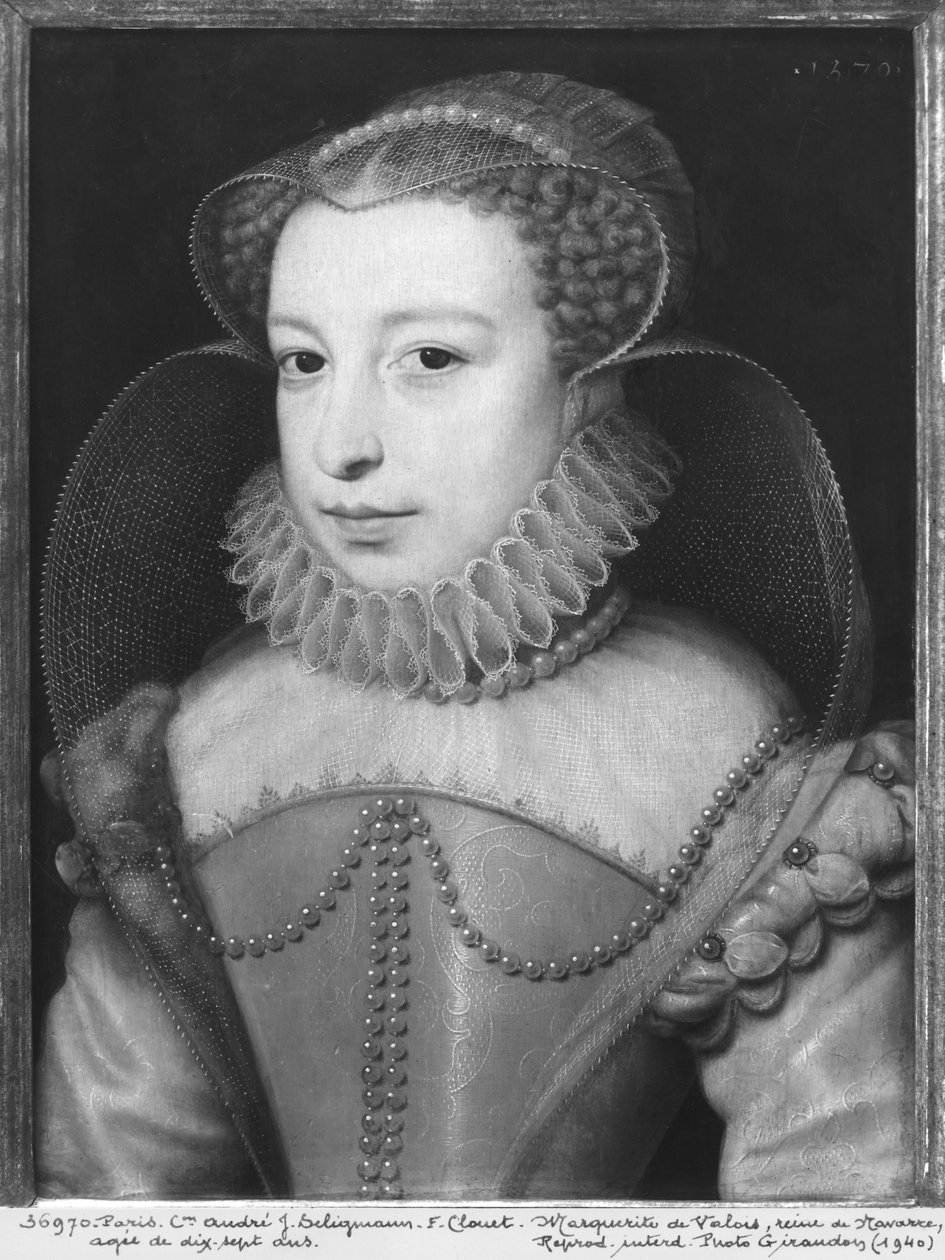 Marguerite de Valois, Queen of Navarre, Known as Queen Margot, Aged 17 by François Clouet