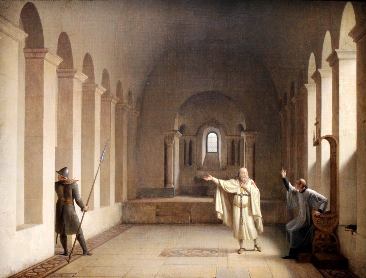 Jacques de Molay, Grand Master of the Templars by François Fleury Richard