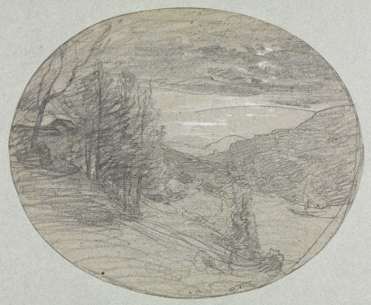 Landscape by François Auguste Ravier