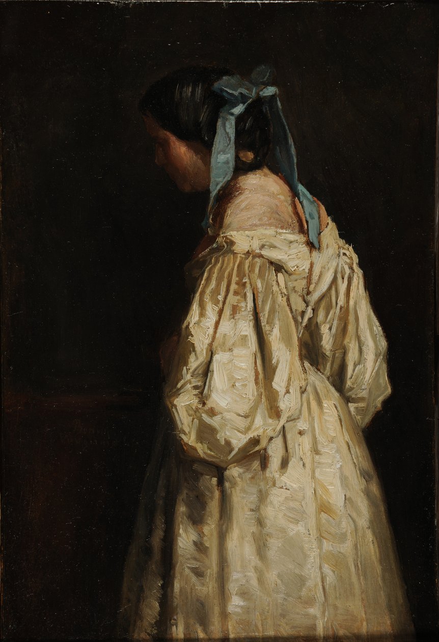 Woman in White by François Bonvin