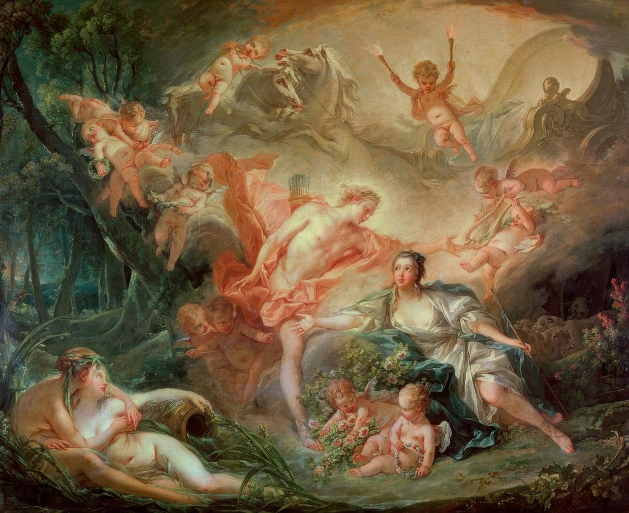 Apollo Reveals Himself to Isis by François Boucher