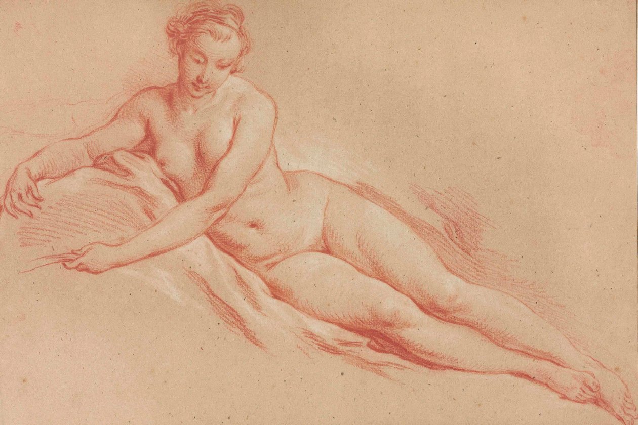 A Reclining Female Nude by François Boucher
