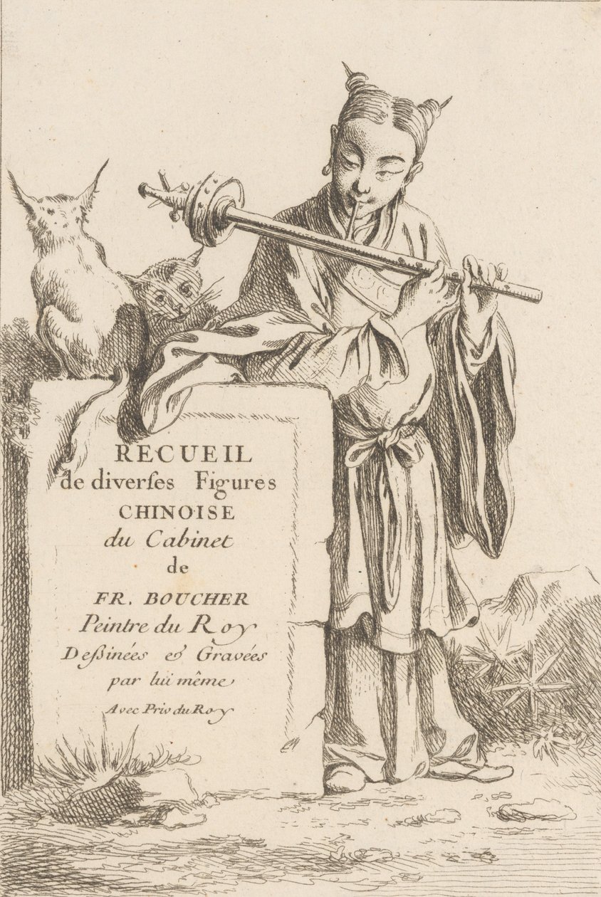 Collection of Diverse Chinese Figures, 1738-45 by François Boucher