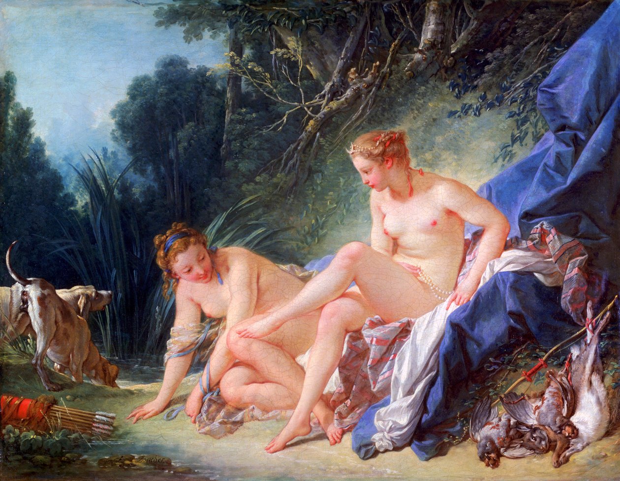 Diana Getting Out of Her Bath by François Boucher