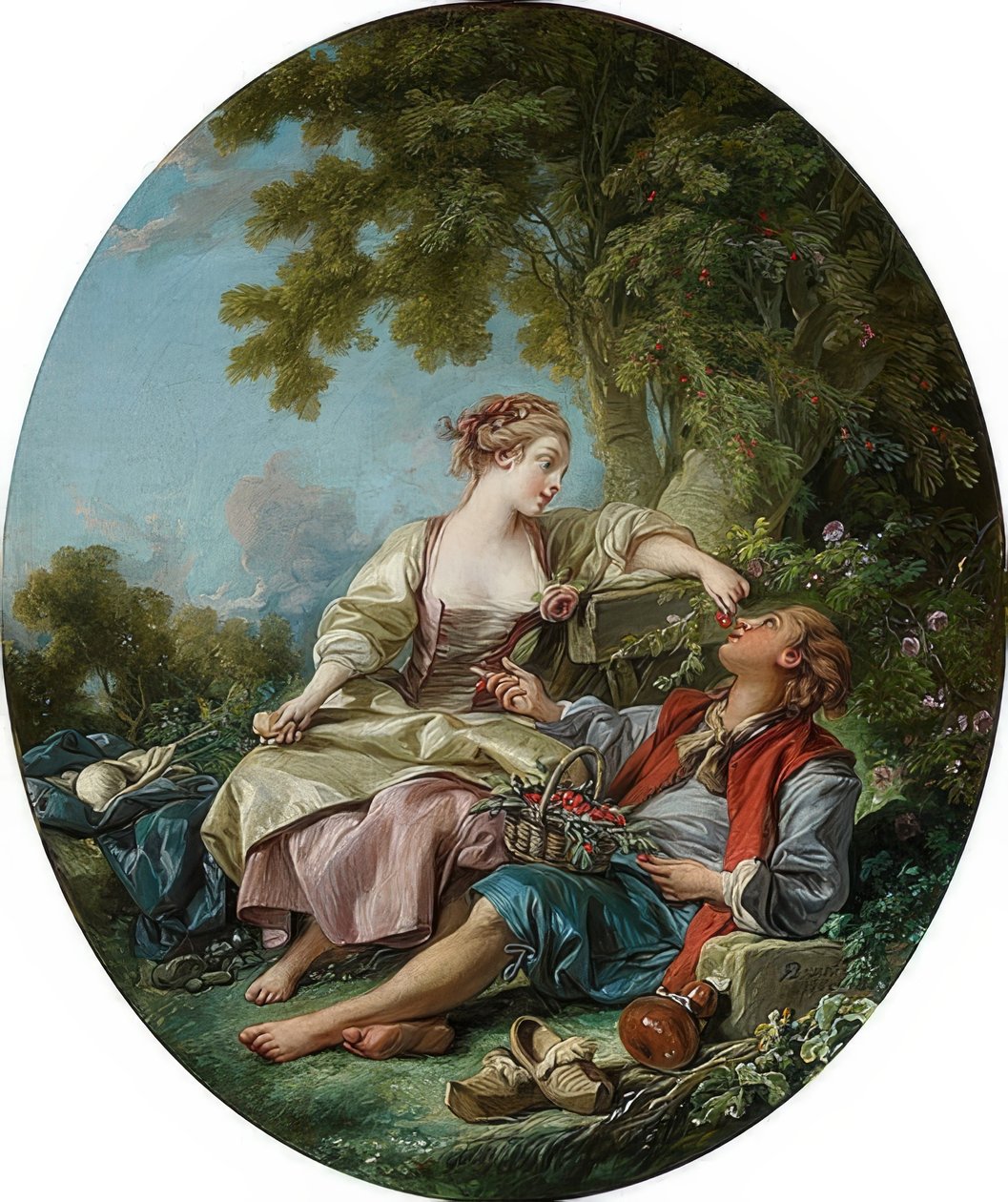 The Clogs (Les Sabots), 1768 by François Boucher