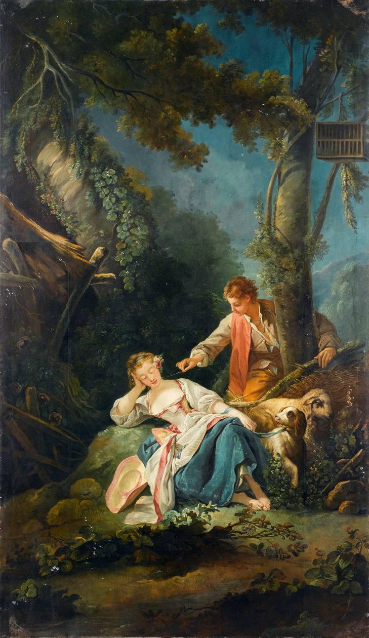 Evening or The Interrupted Sleep by François Boucher