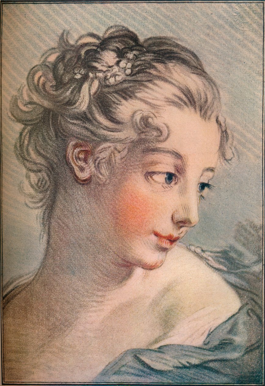 Head of a Girl by François Boucher