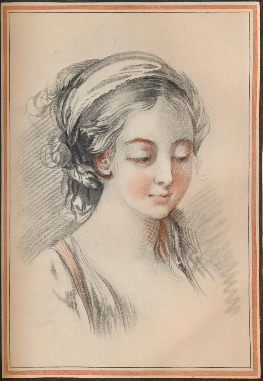 Head of a Girl, c1746 by François Boucher