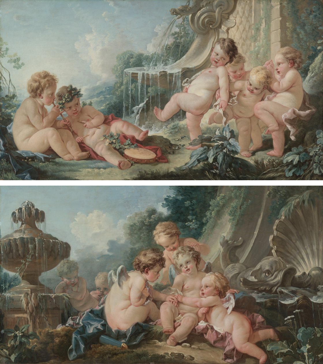 Music and Dance and Cupids in Conspiracy by François Boucher
