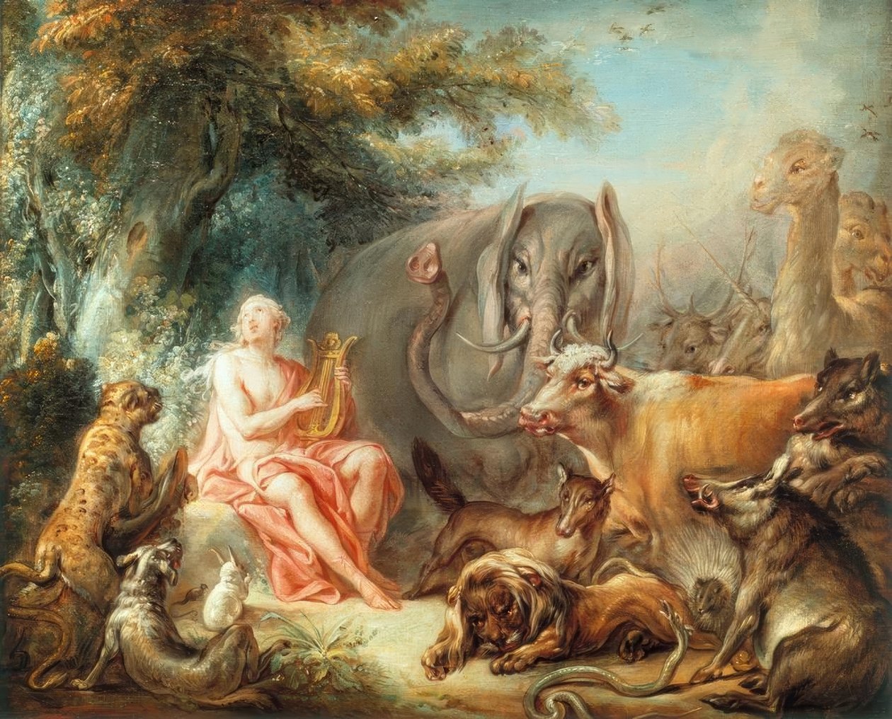Orpheus Enchants the Animals by François Boucher