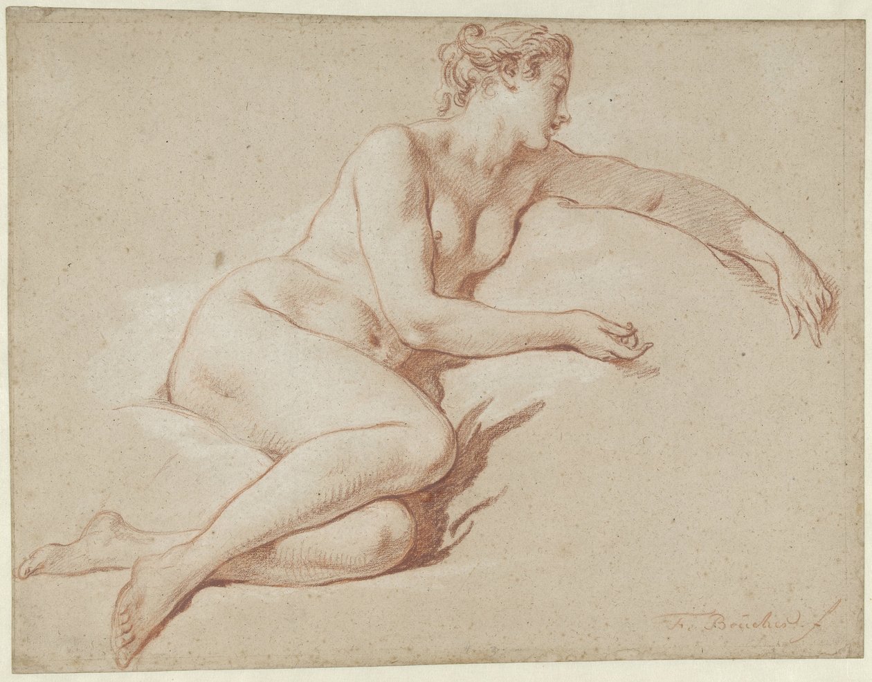 Reclining Female Nude by François Boucher