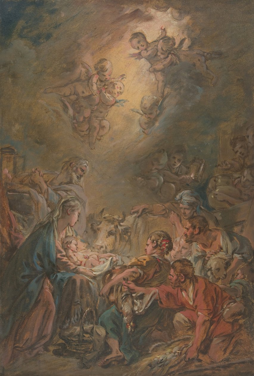 The Adoration of the Shepherds by François Boucher